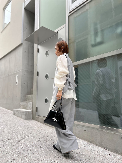 silk wool easy vest
